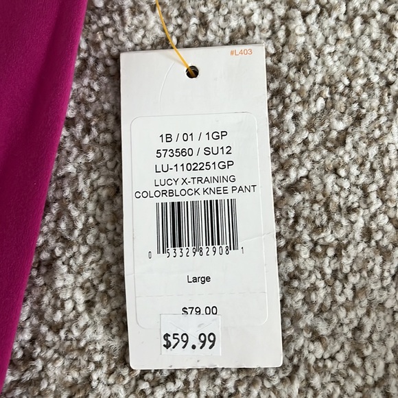 Lucy X-Training Colorblock Knee Pant - Picture 5 of 5